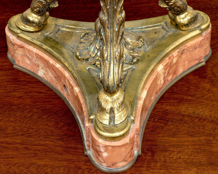 Pink Marble Athénienne, Louis XVI Style, 19th Century