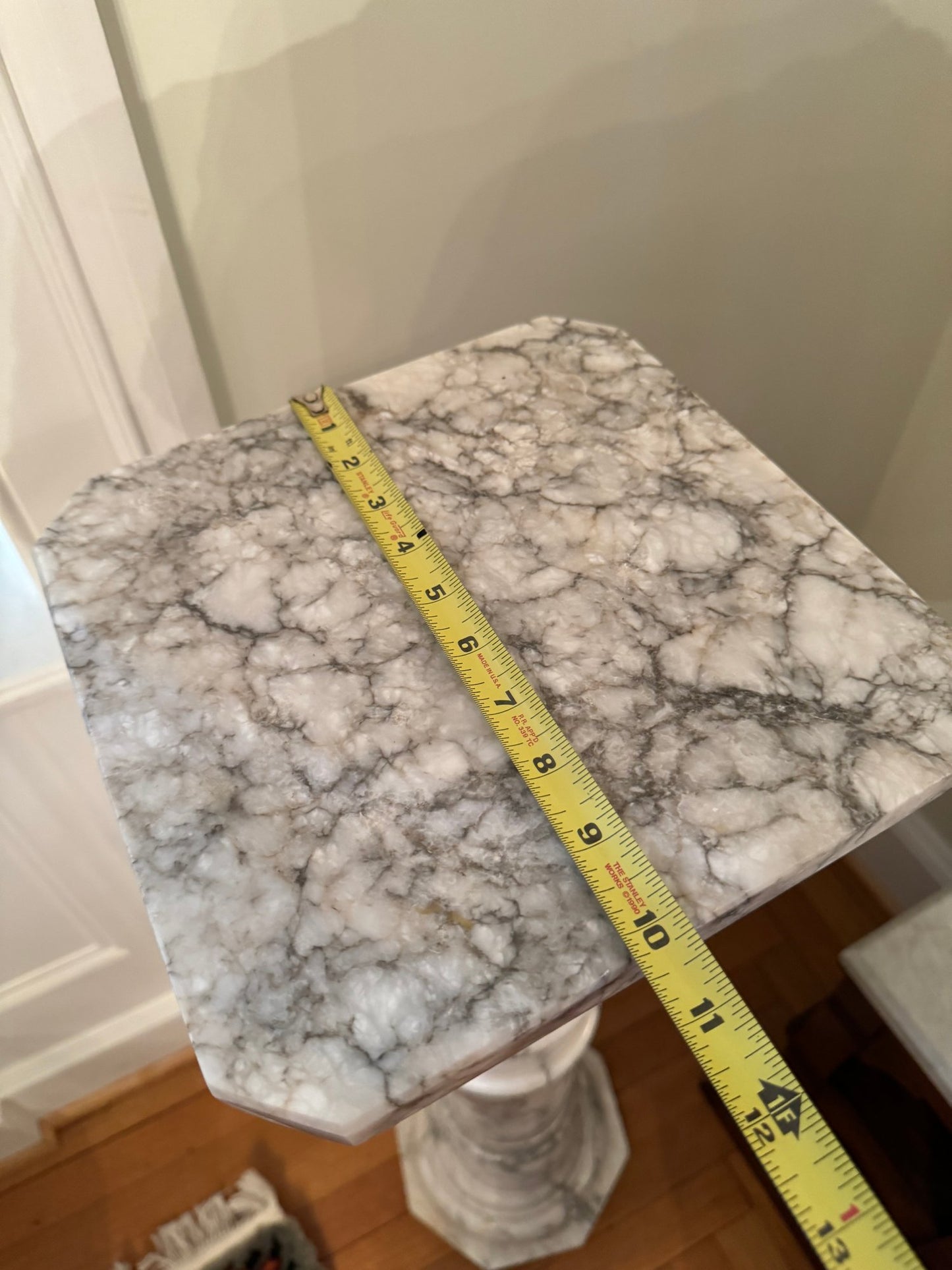 Wonderful Vintage Marble Column- Display Pedestal Stand