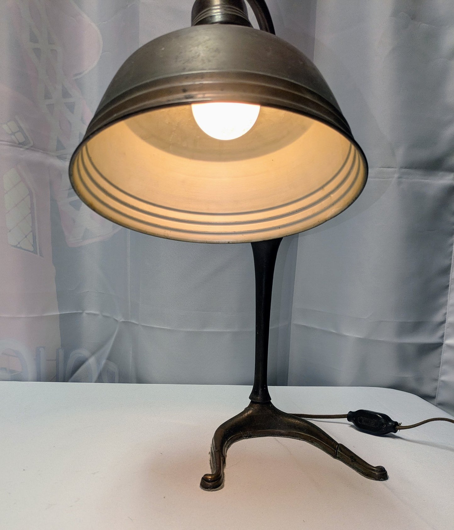 Vintage Jeweler's Copper/Brass & Metal Adjustable Head Lamp