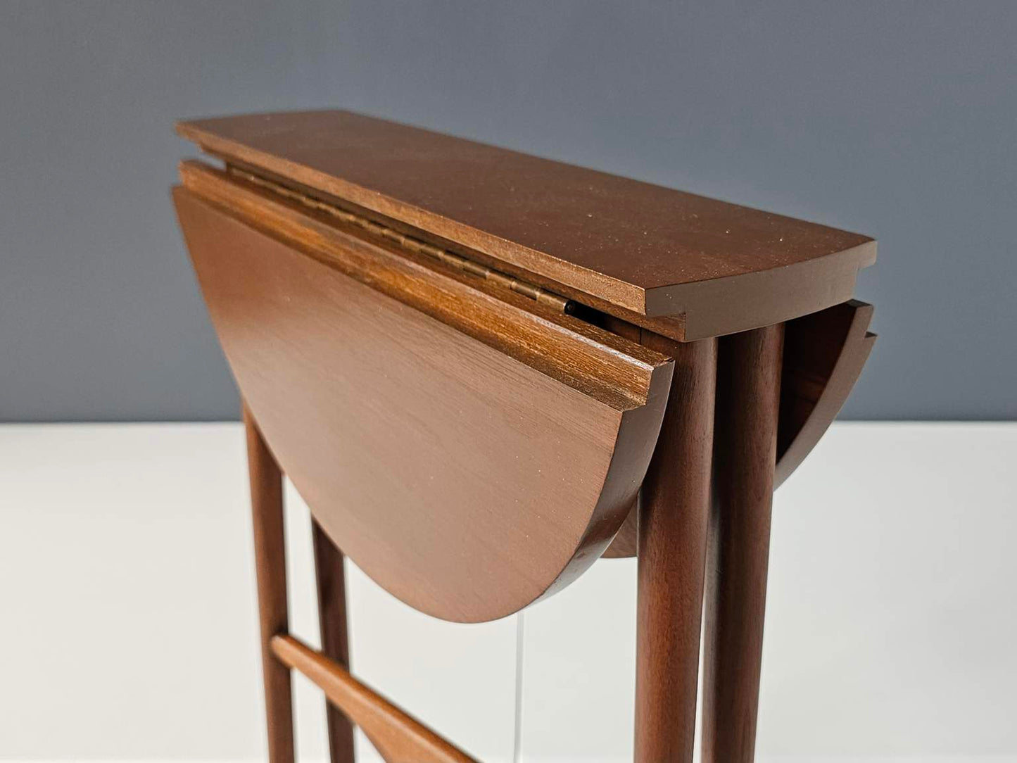 c. 1960 Bertha Schaefer For Singer & Sons Folding Walnut Side Table