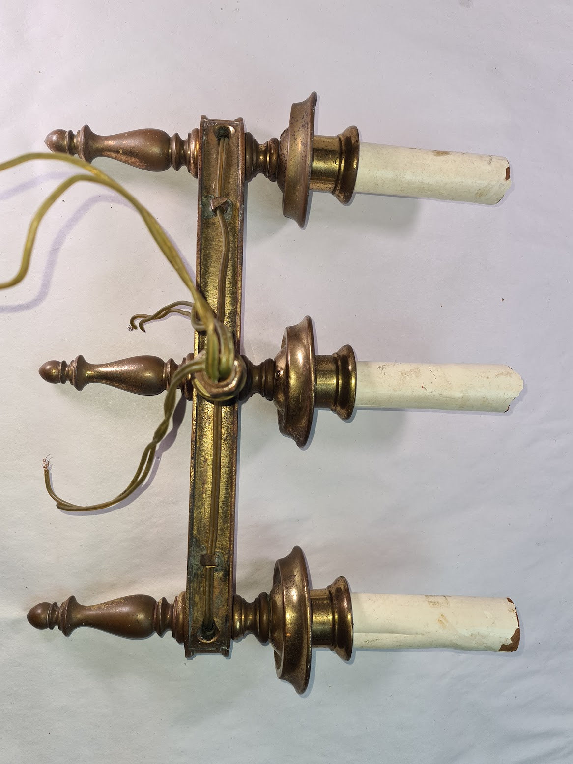 Really Very Antique Spanish 3 Light Wall Sconce