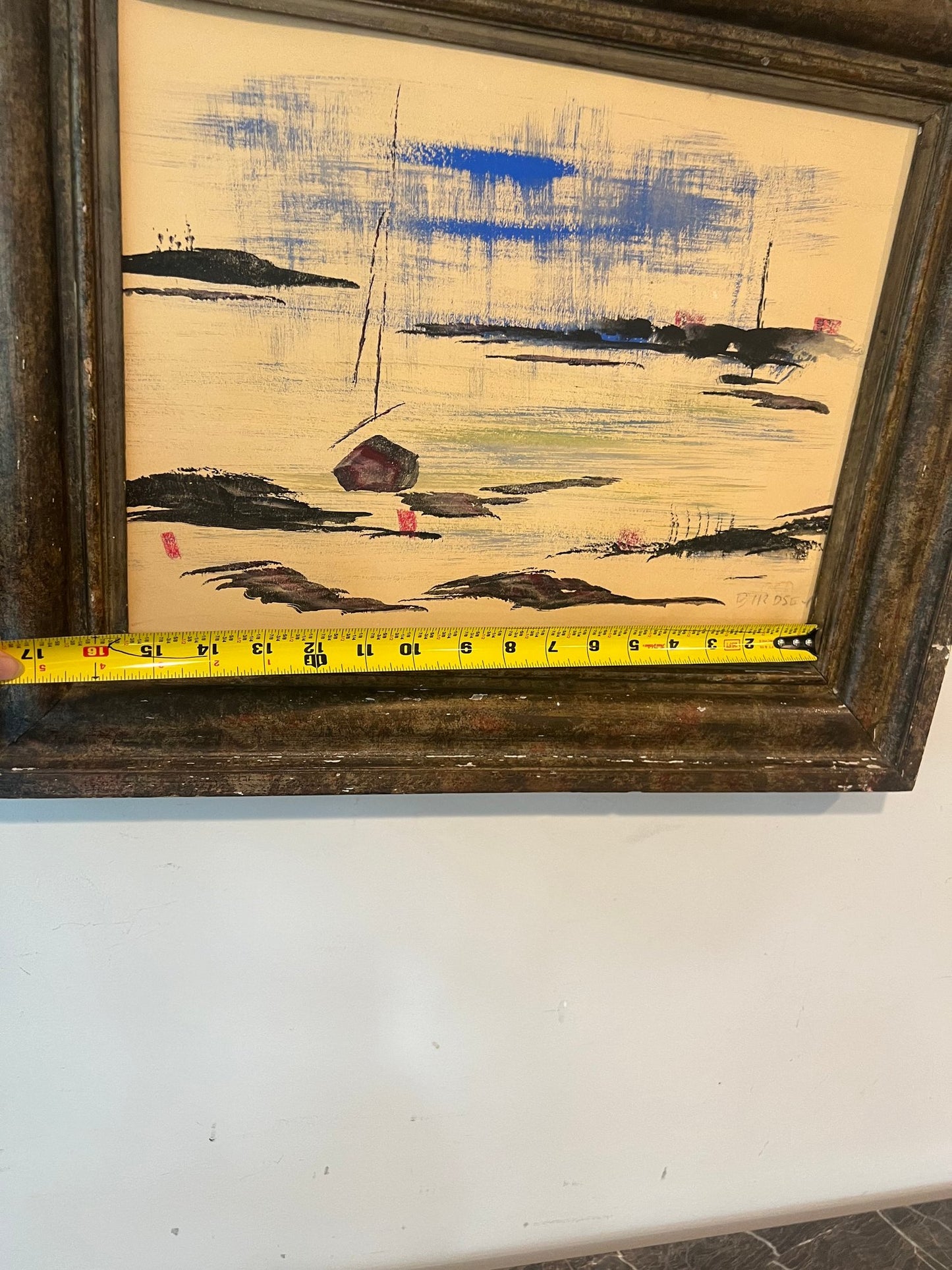 Alfred Birdsey Watercolor In Antique Frame,Original- Signed "Birdsey"