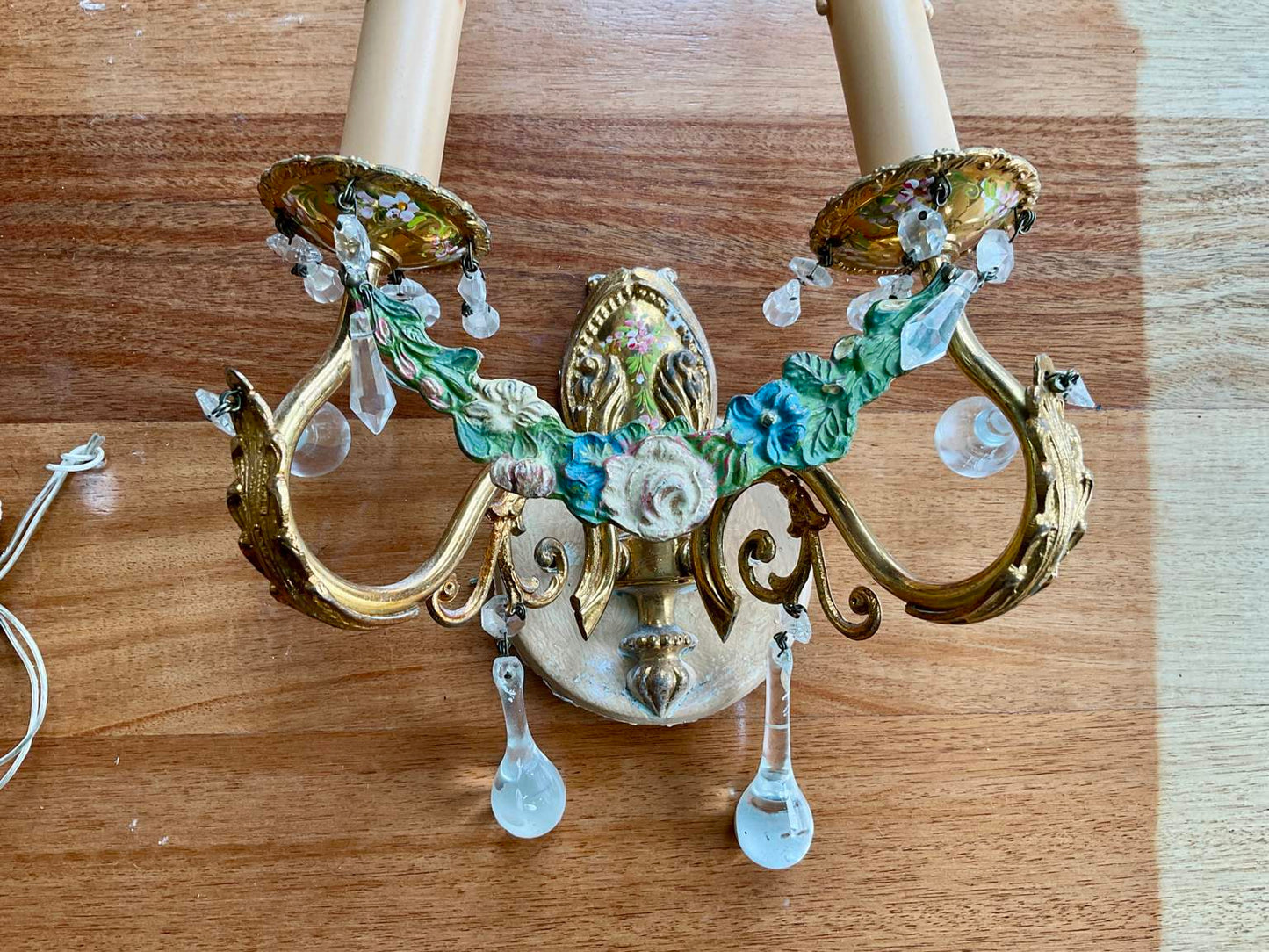 Gorgeous Pair of Vintage Italian Sconces