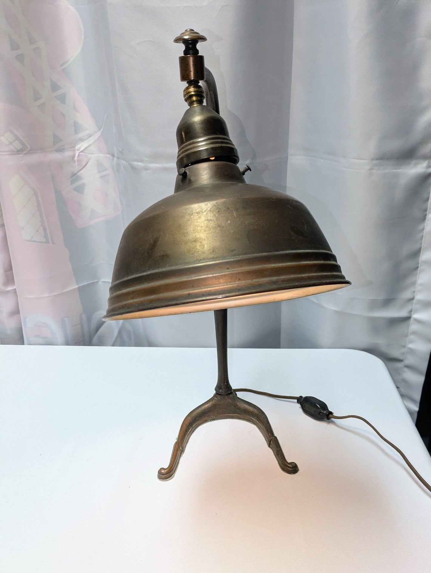 Vintage Jeweler's Copper/Brass & Metal Adjustable Head Lamp