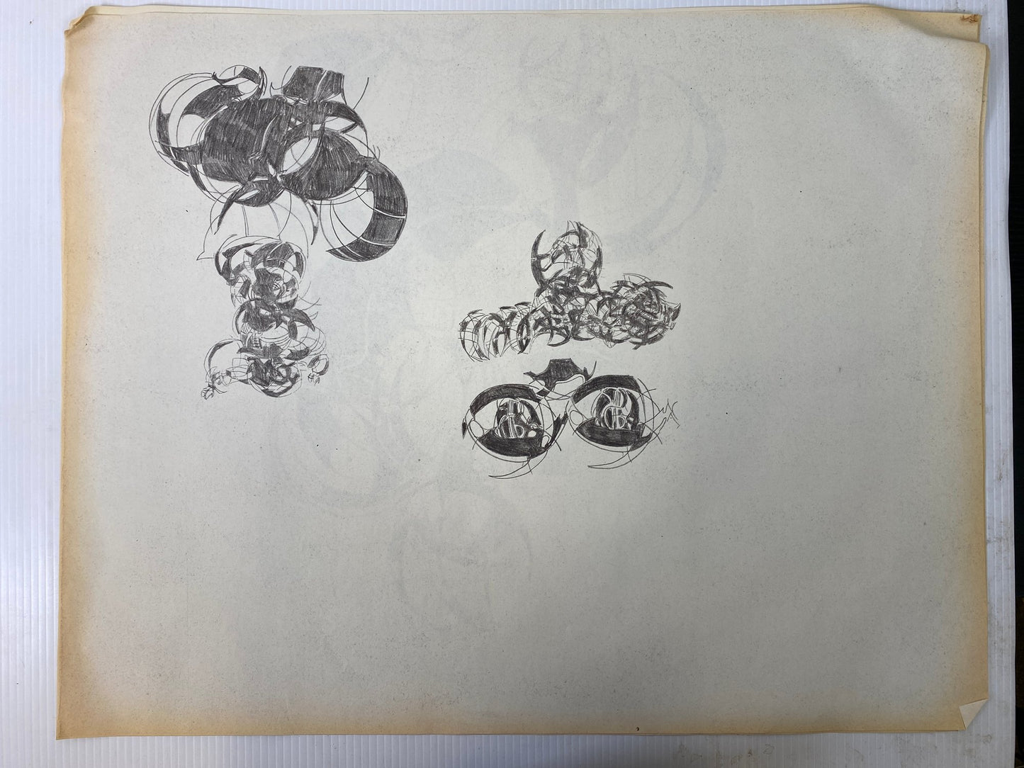 Alton S Tobey - Graphite studies on velum