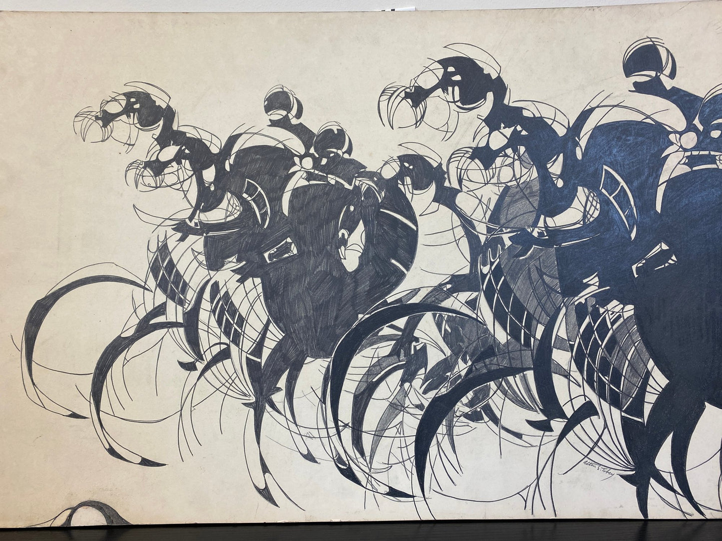 Alton S Tobey - Horse Race