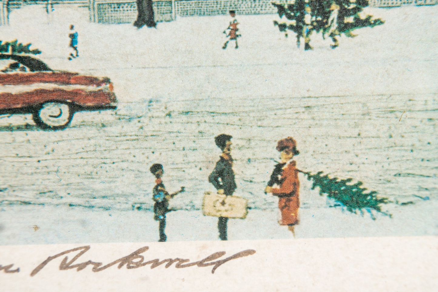 NORMAN ROCKWELL (AMERICAN, 1894-1978) LITHOGRAPH "Home for Christmas"