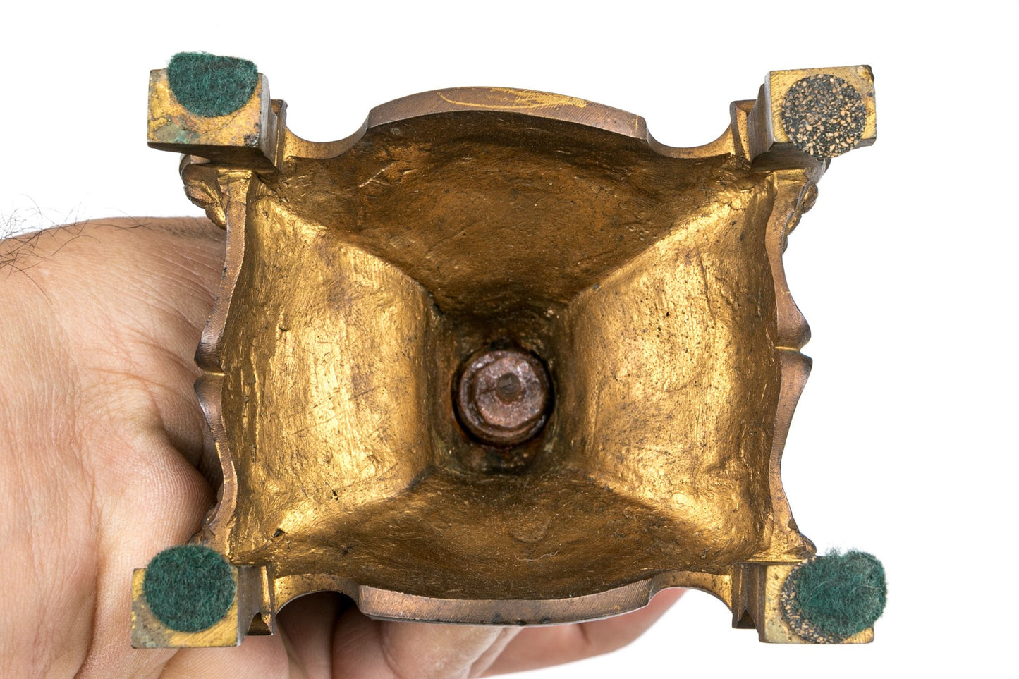 A pair of beautiful and elegant gilt bronze Ormolu candlestick holders c.1800, French