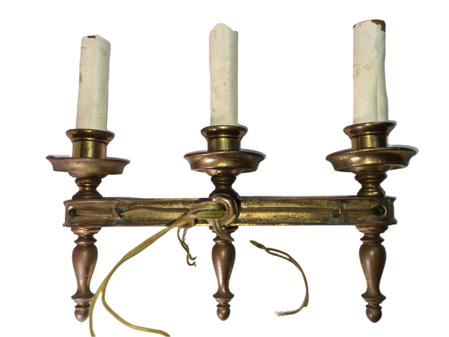 Really Very Antique Spanish 3 Light Wall Sconce
