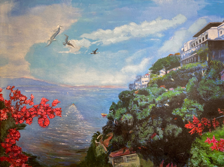 Alton S Tobey - Seascape Terrace, Original signed