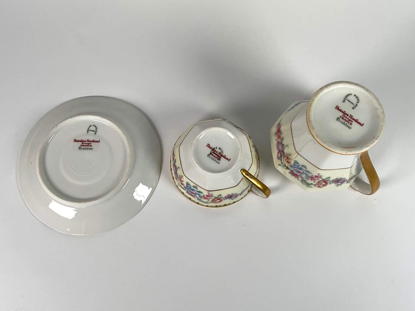 Rare Vintage Vendome Theodore Haviland Limoges China - 19 Pieces