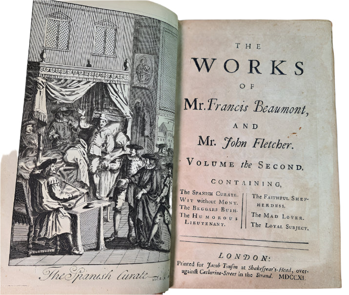 The Works Of Francis Beaumont And John Fletcher, 7 Volumes, Printed 1711.
