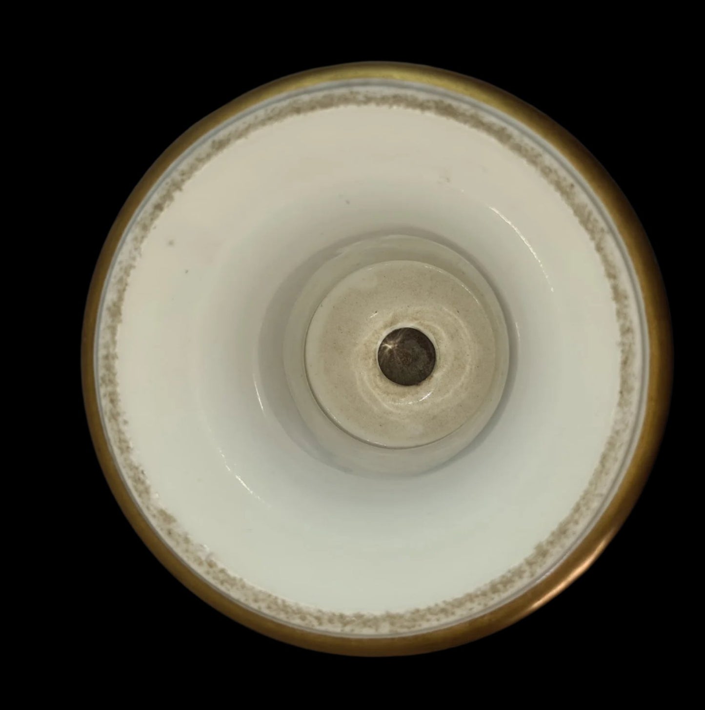 Antique 19th Century Urn, Porcelain de Paris Hand Painted and Gilded