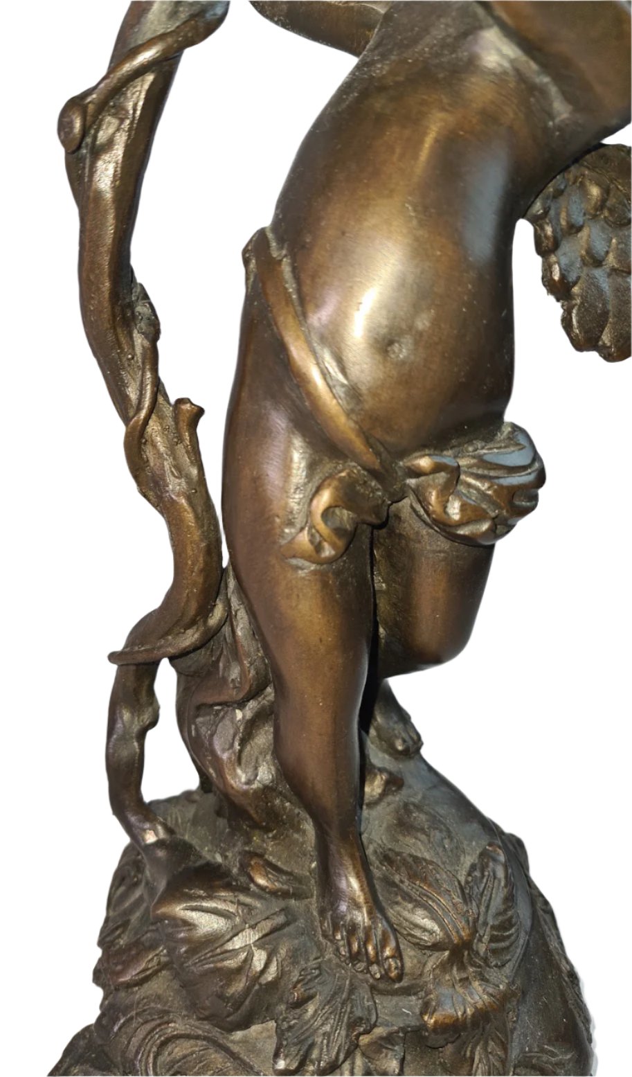 19th Century Antique Cherub Bronze Candle Holders European