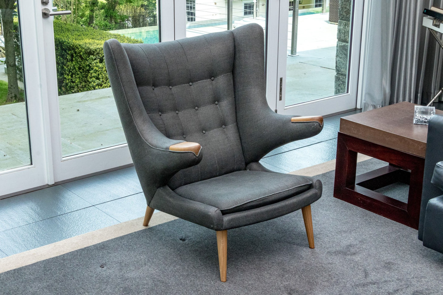 Modernica Mid Century Style Hans Wegner Papa Bear Chair