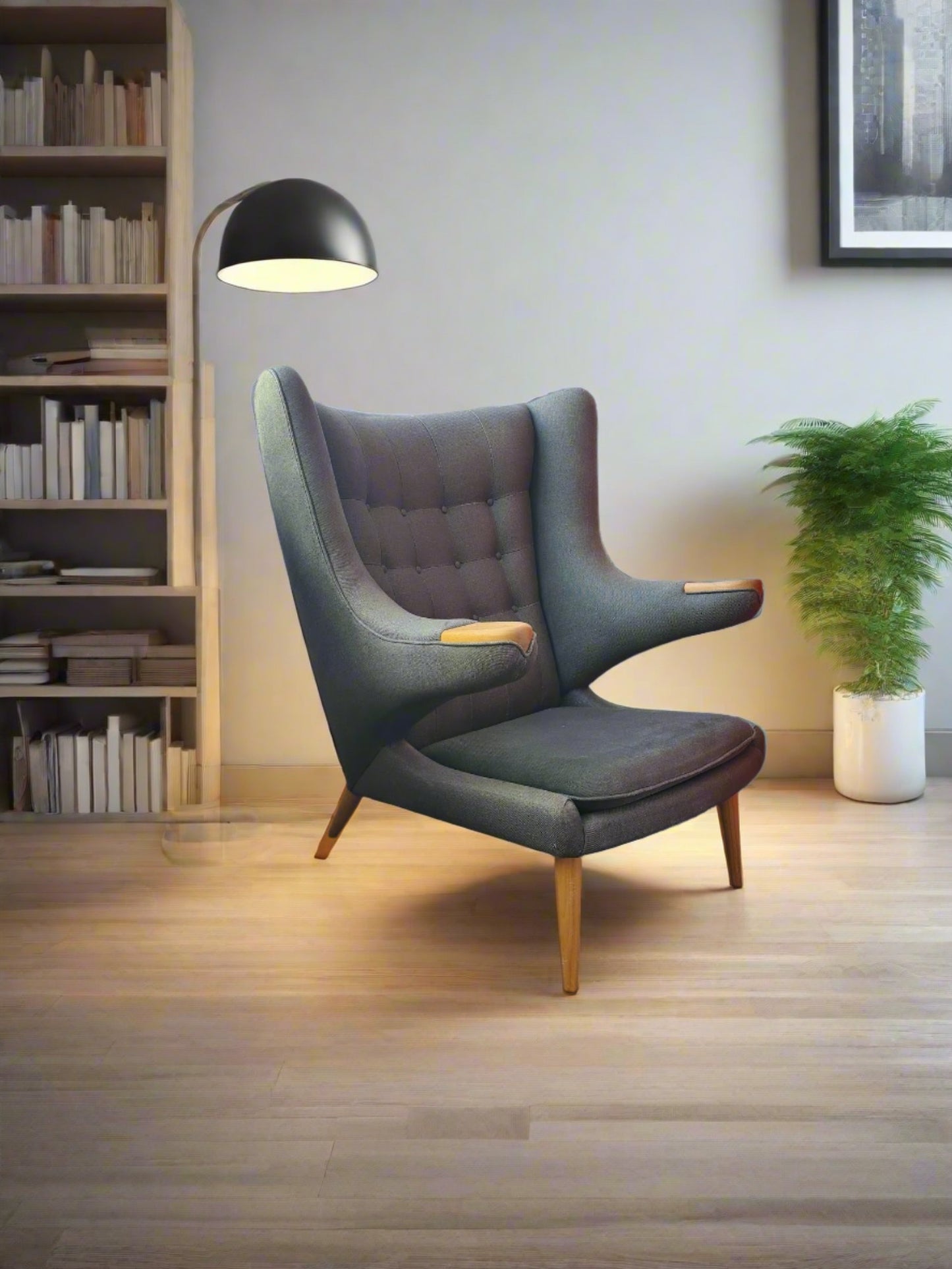 Modernica Mid Century Style Hans Wegner Papa Bear Chair
