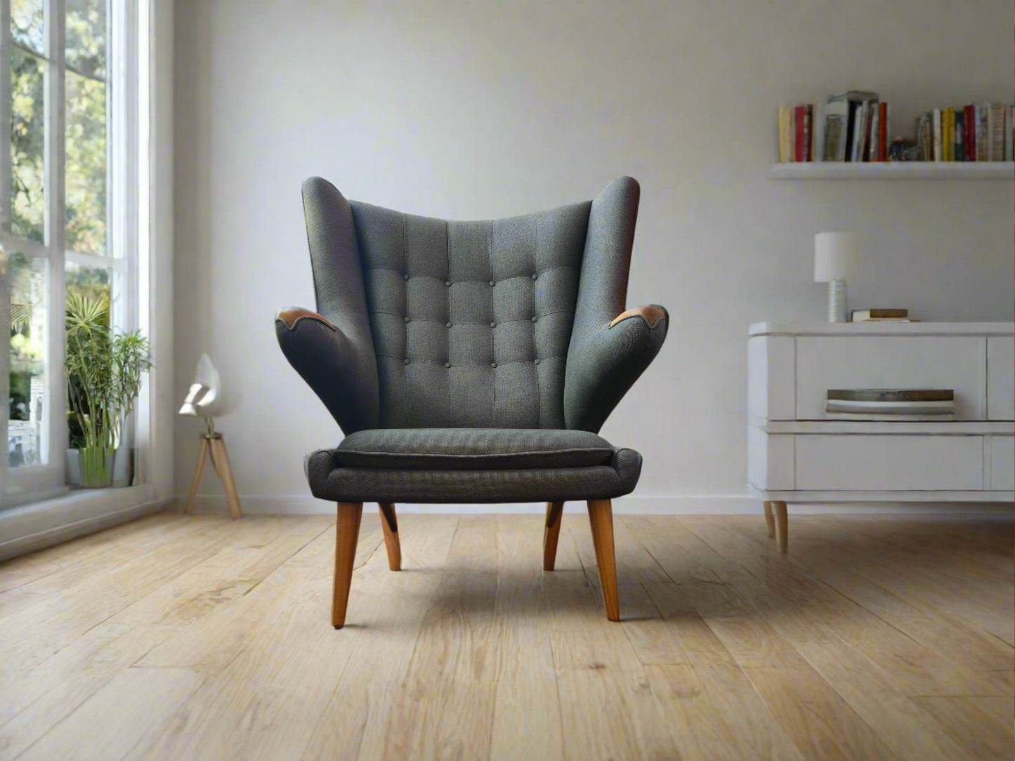 Modernica Mid Century Style Hans Wegner Papa Bear Chair