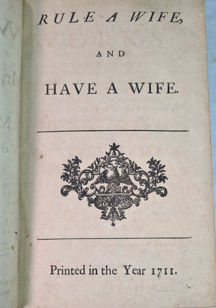 The Works Of Francis Beaumont And John Fletcher, 7 Volumes, Printed 1711.