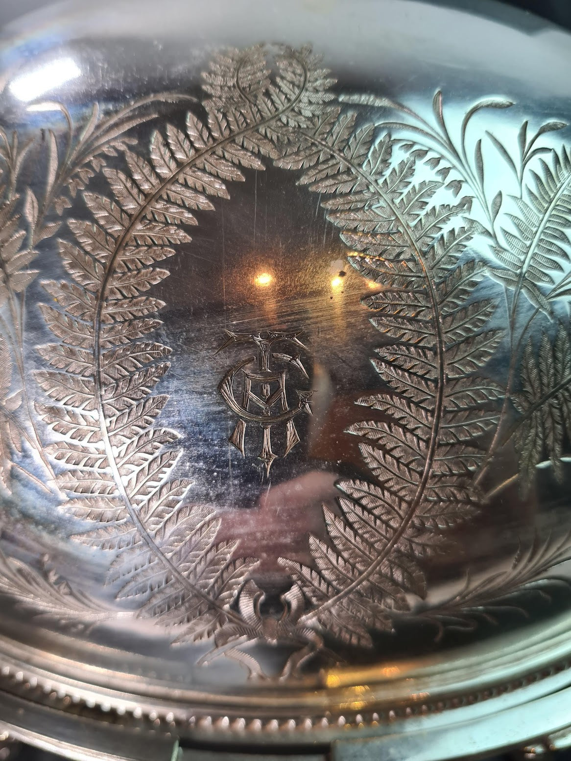 Elegant Silver Plated Revolving Dome Tureen Server, mid 1800