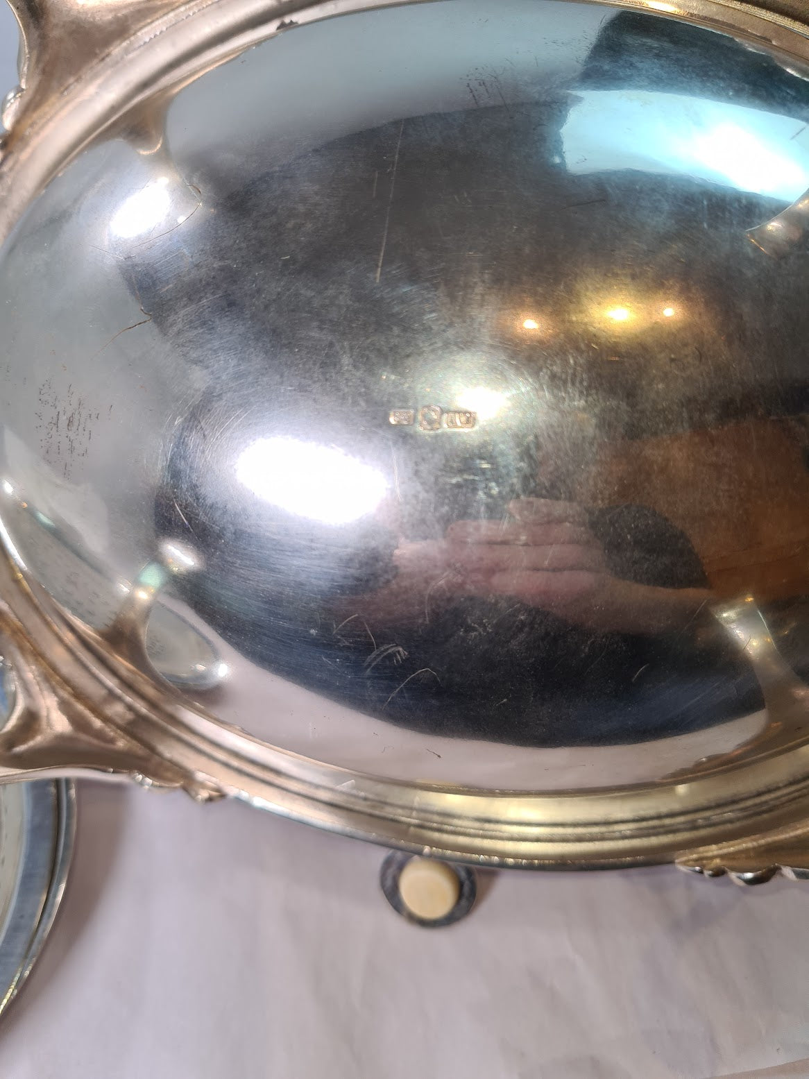 Elegant Silver Plated Revolving Dome Tureen Server, mid 1800