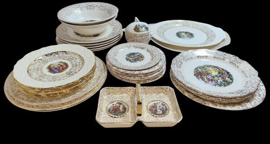 Assortment of Porcelain from AdamAntiques, Homer Laughlin, Triumph American Limoges,  Lafayette China, Empire Ware