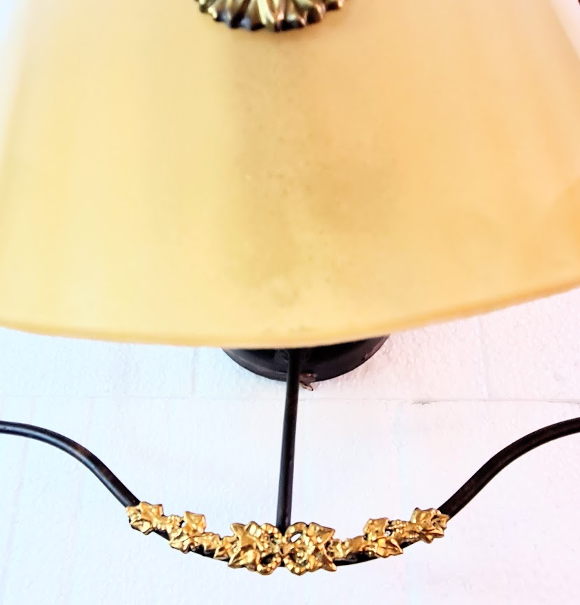1990s Venetian Amber Glass Sconces - a Pair