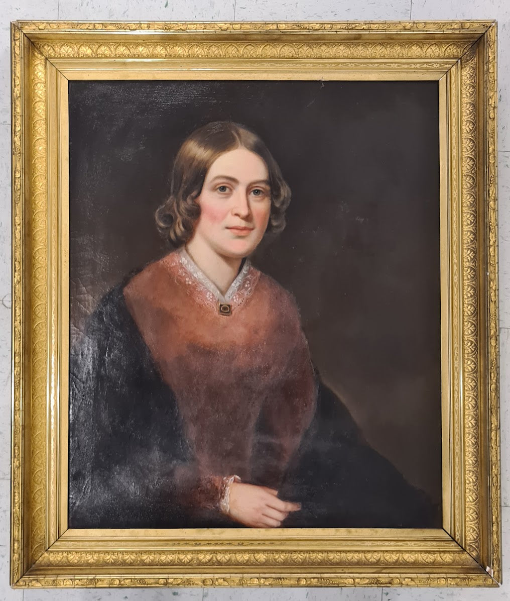 Victorian Portrait of a Woman, oil on canvas