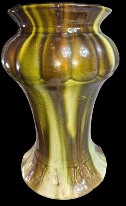 Vintage Large Green Art Pottery Vase