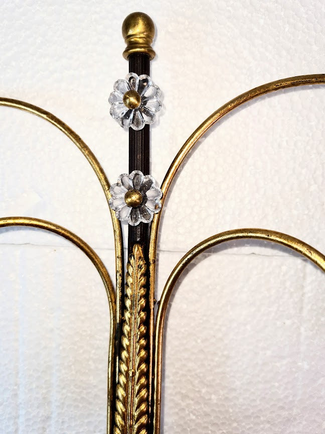 1990s Venetian Amber Glass Sconces - a Pair
