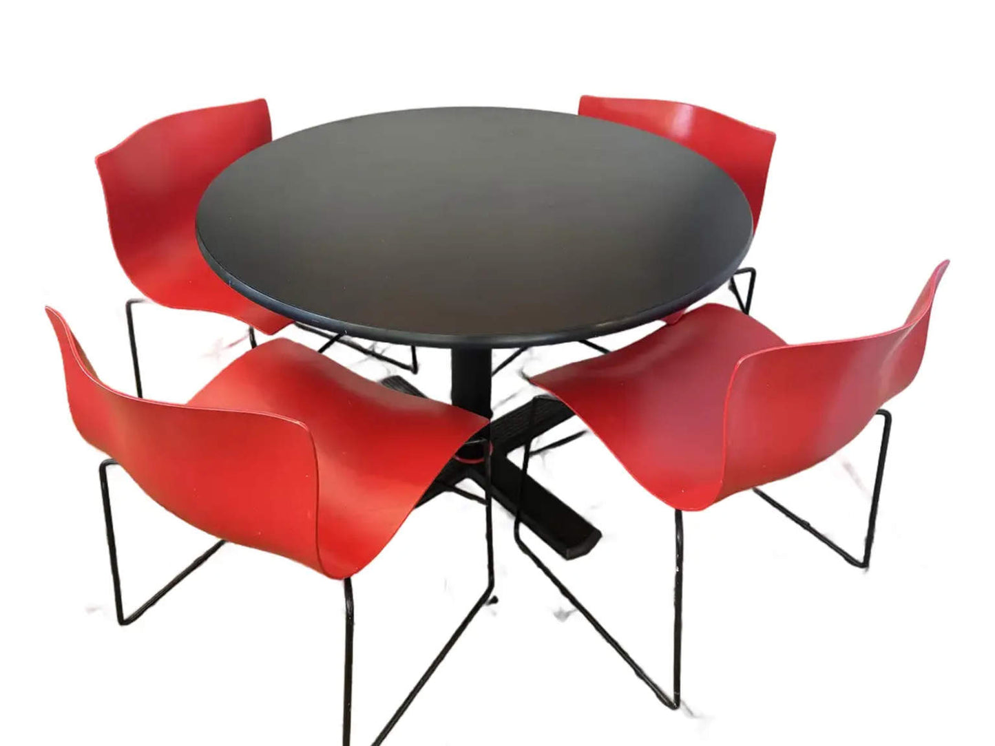 Handkerchief Chairs with Matching Table by Massimo & Lella Vignelli for Knoll International - 5pcs