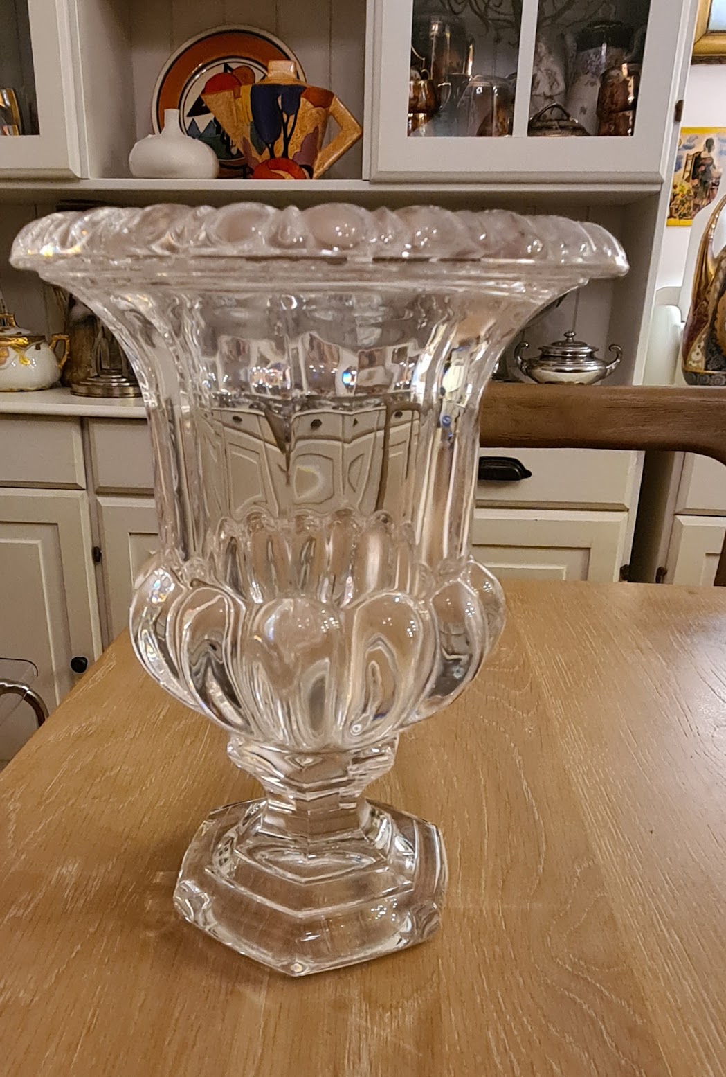 Incredible Antique French Crystal Urn