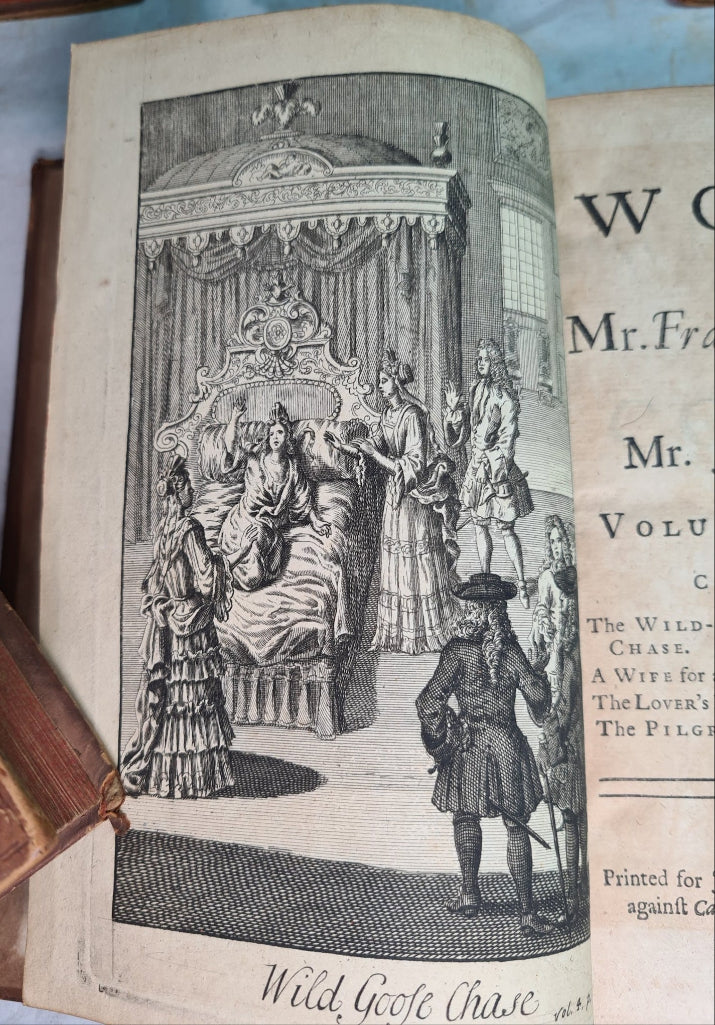 The Works Of Francis Beaumont And John Fletcher, 7 Volumes, Printed 1711.