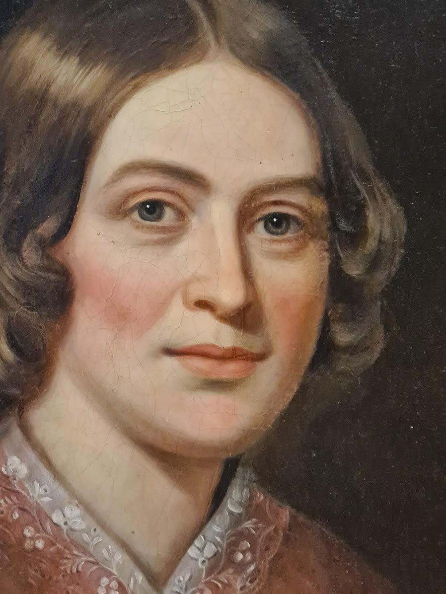 Victorian Portrait of a Woman, oil on canvas