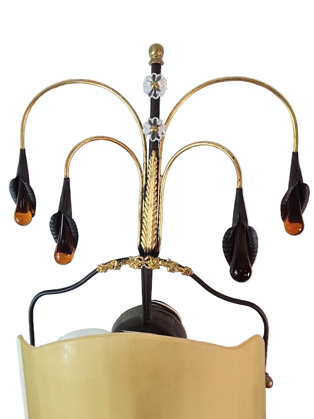 1990s Venetian Amber Glass Sconces - a Pair