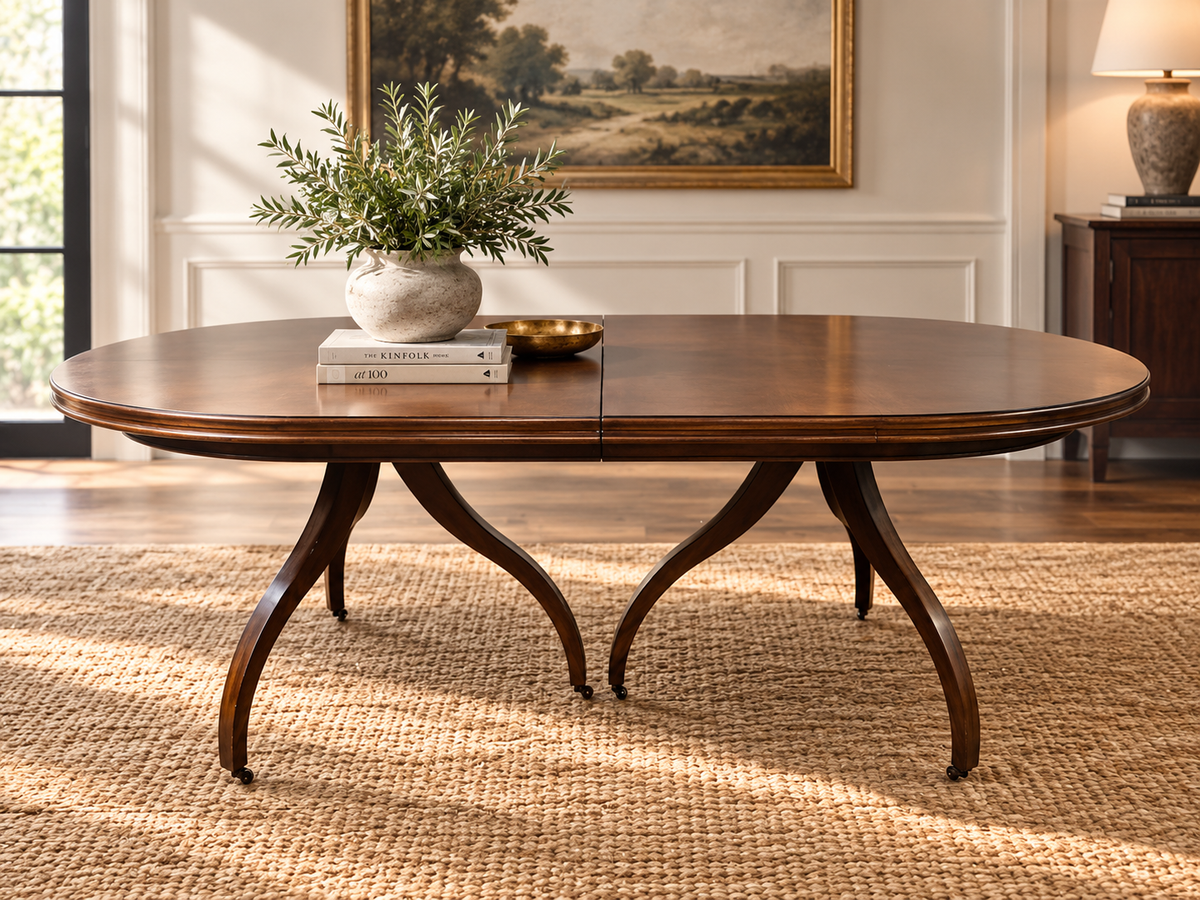 Hickory Chair Ingold Made-to-Order Ash Oval Extension Dining Table