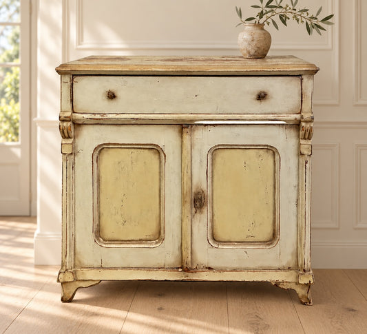19th Century Swedish Gustavian Painted Pine Side Cabinet, Circa 1850