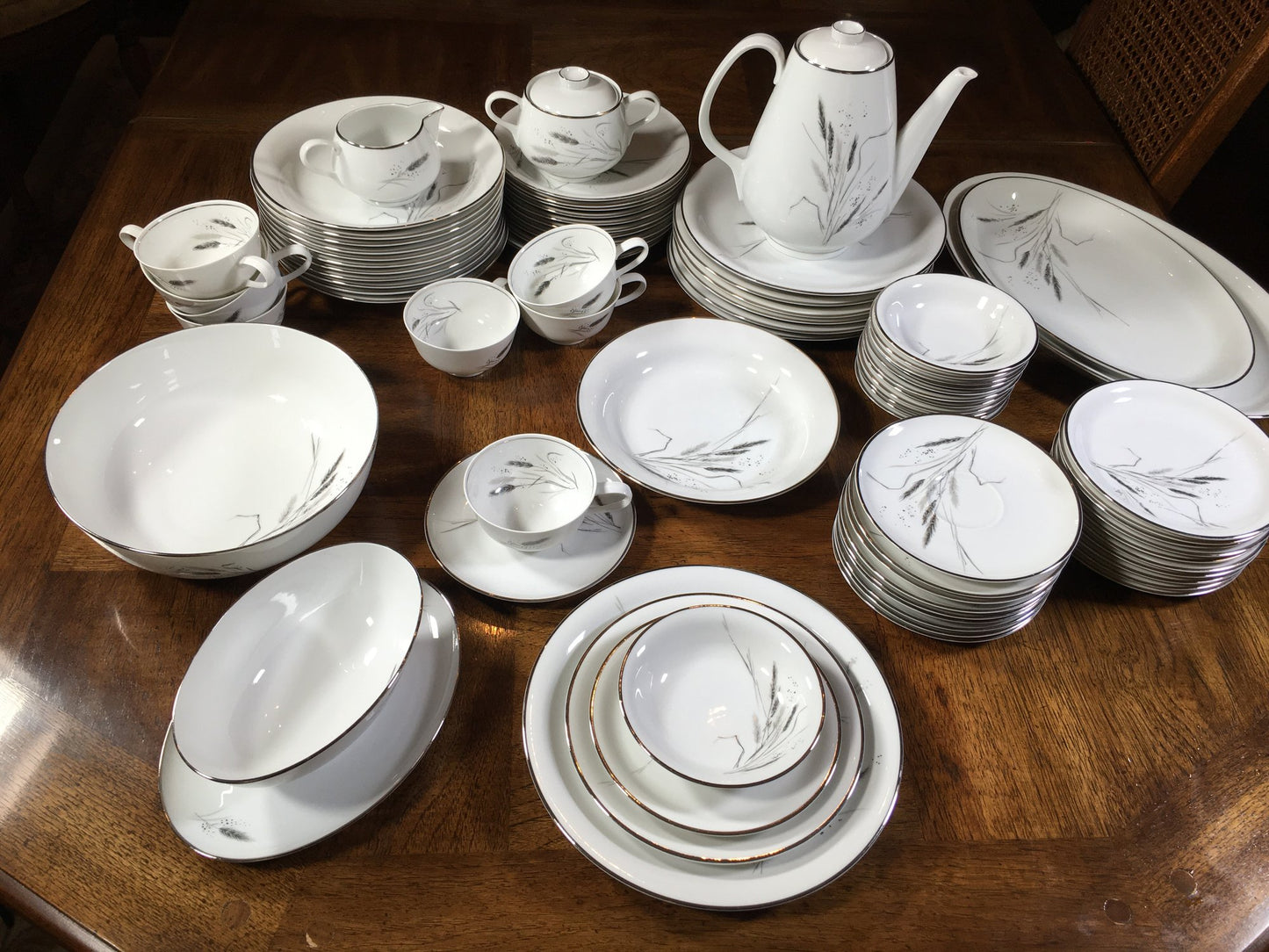Fabulous Vintage ROSENTHAL CONTINENTAL Wheat China Set - 78 Pieces Including Serving Pieces