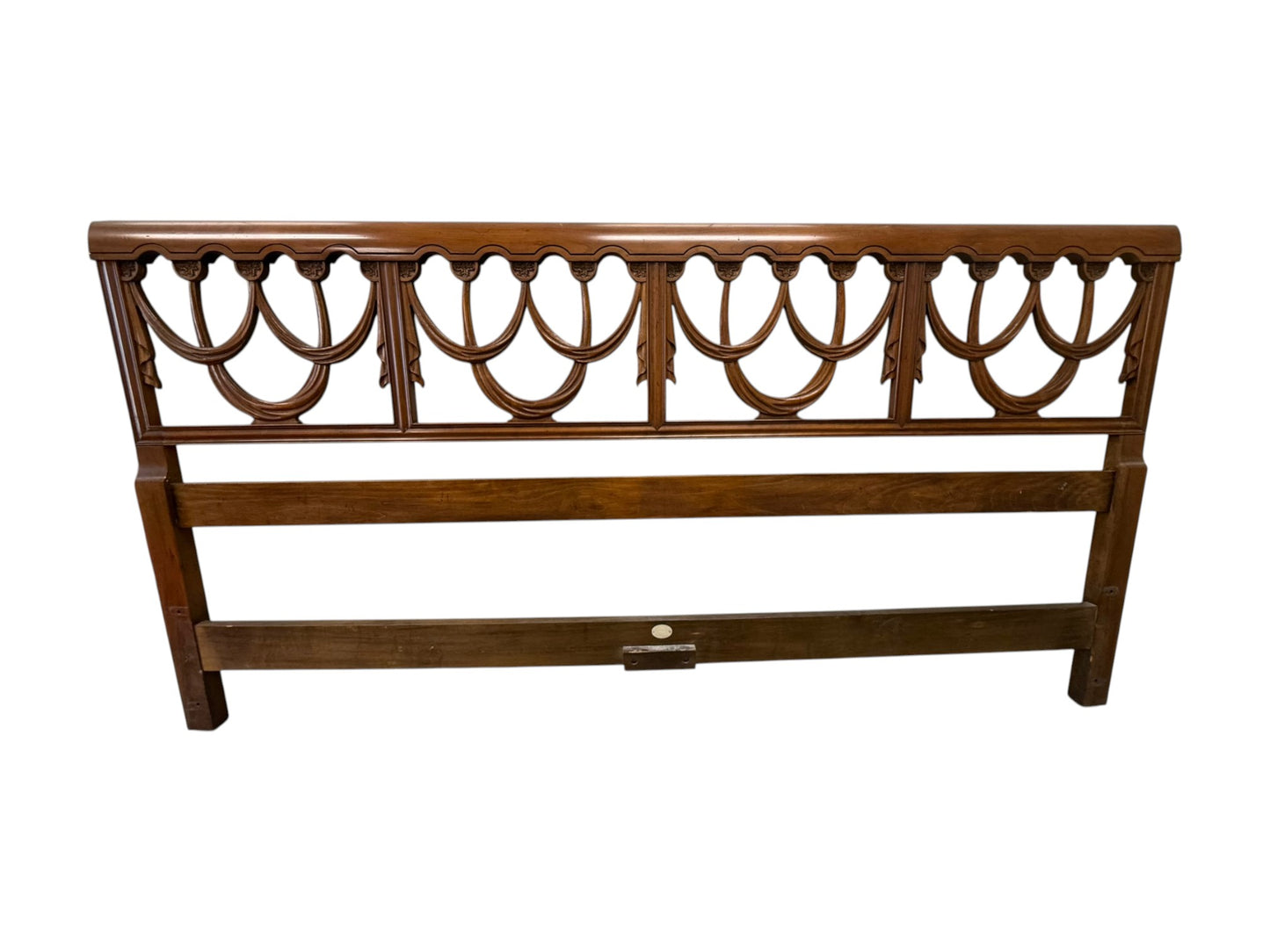 Baker Furniture Chippendale-style Mahogany King-Size Headboard