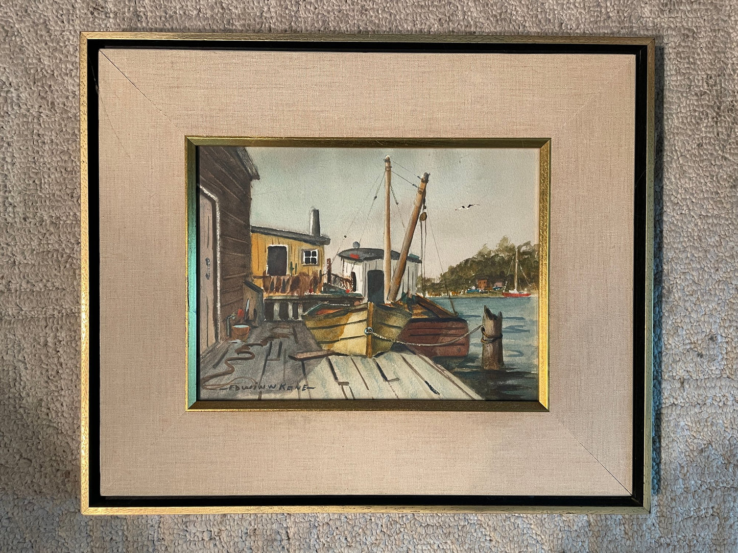 EDWIN KANE (American 20th C), Harbour
