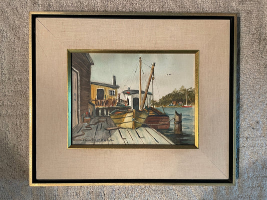 EDWIN KANE (American 20th C), Harbour