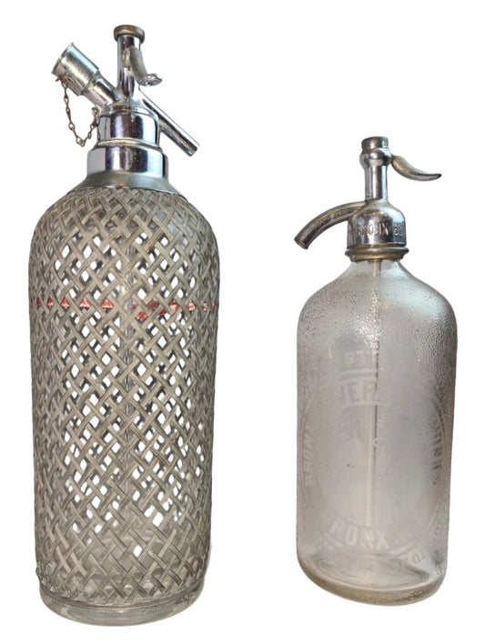 Vintage Seltzer Bottles 1940-1950s Bronx & Brooklyn NY