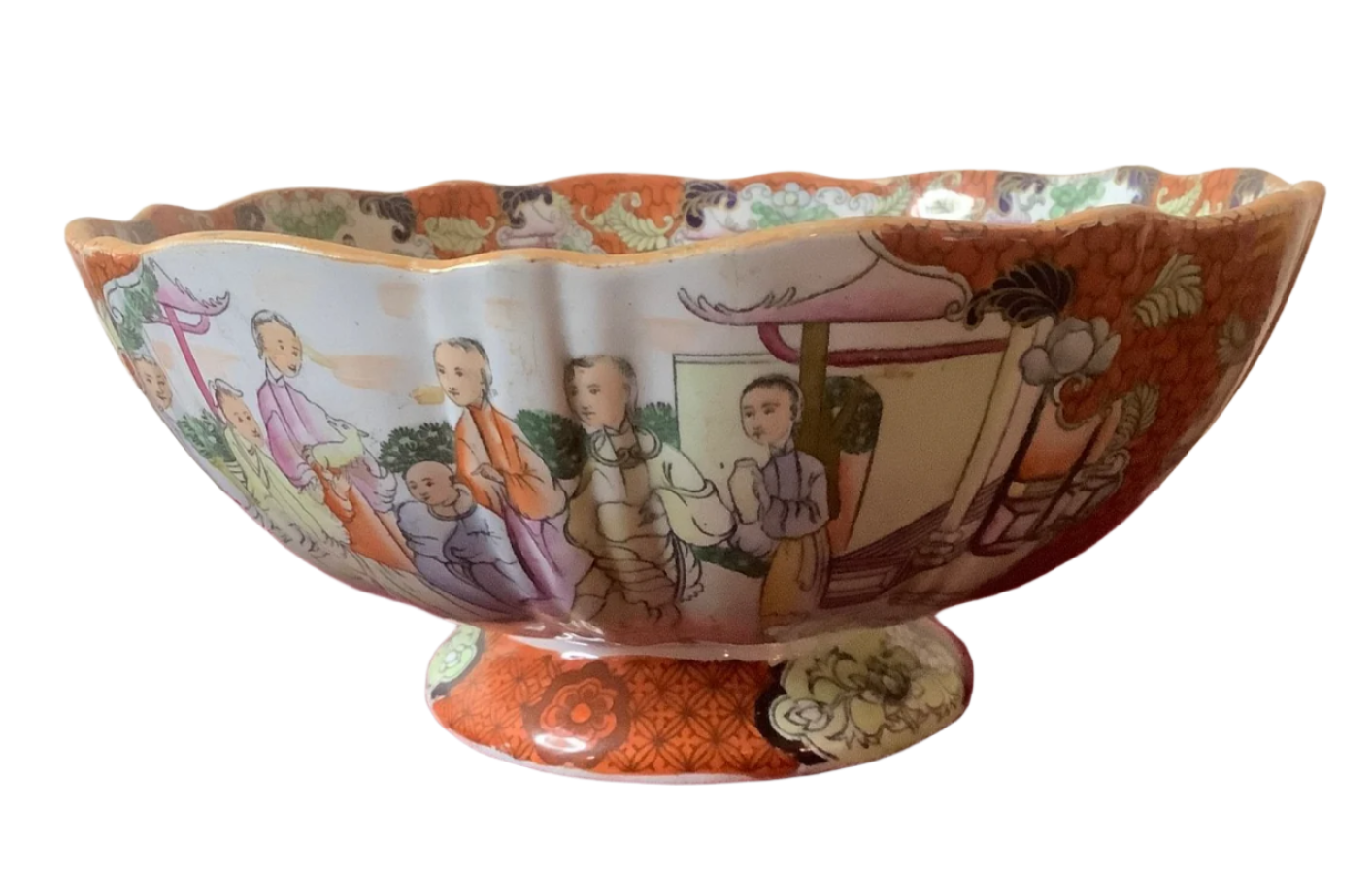 MASON'S PATENT IRONSTONE ASIAN SERVING BOWL, c.1830-48