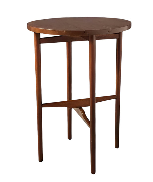 c. 1960 Bertha Schaefer For Singer & Sons Folding Walnut Side Table