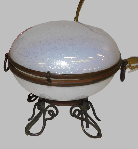 Antique Glass Bowl with Lid
