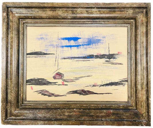 Alfred Birdsey Watercolor In Antique Frame,Original- Signed "Birdsey"