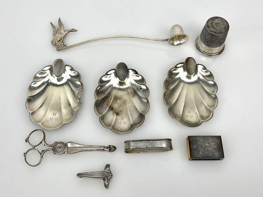 Collection of Vintage Sterling Silver Tableware and Accessories - 9 Pieces