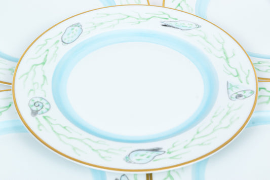 Hand Painted Limoges Salad Plates By Marie Daage, Set of 10