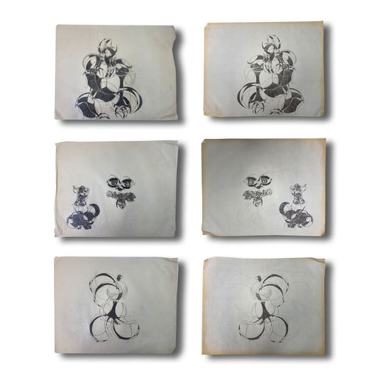 Alton S Tobey - Graphite studies on velum
