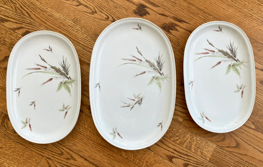 Trio Of Hand Painted VICTORIA BAREUTHER-BAVARIA German Platters