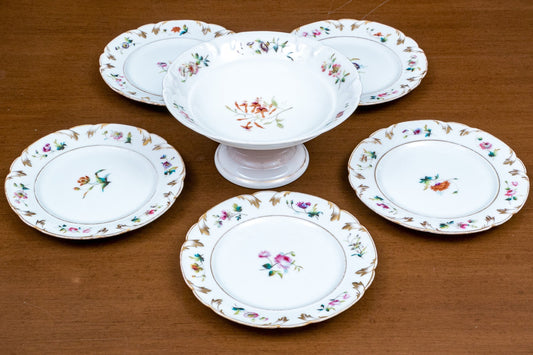 Collection Of Six Pieces Of Antique Paris Porcelain, Late 19th C.
